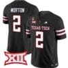 Behren Morton Jersey #2 Texas Tech Red Raiders Vapor Limited Football Black