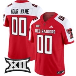 Custom Texas Tech Red Raiders Jersey Name and Number Vapor Limited Football Red Alternate