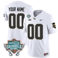 Custom UCF Knights Jersey Name and Number Unionhome Patch Vapor Football Stitched White