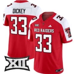Cameron Dickey Jersey #33 Texas Tech Red Raiders Vapor Limited Football Red Alternate