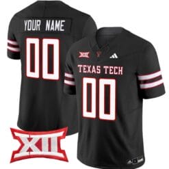 Custom Texas Tech Red Raiders Jersey Name and Number Vapor Limited Football Black