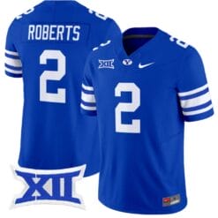 Chase Roberts Jersey #2 BYU Cougars Vapor Limited College Football Stitched Royal