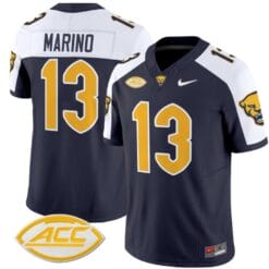Dan Marino Jersey #13 Pittsburgh Panthers Vapor Limited College Football Stitched Navy Alternate