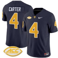 Daniel Carter Jersey #4 Pittsburgh Panthers Vapor Limited College Football Stitched Navy