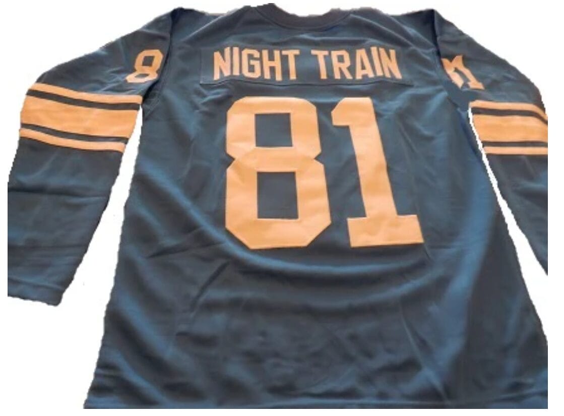 Dick Lane Night Train Jersey Detroit Lions Long Sleeve Custom Throwback Football