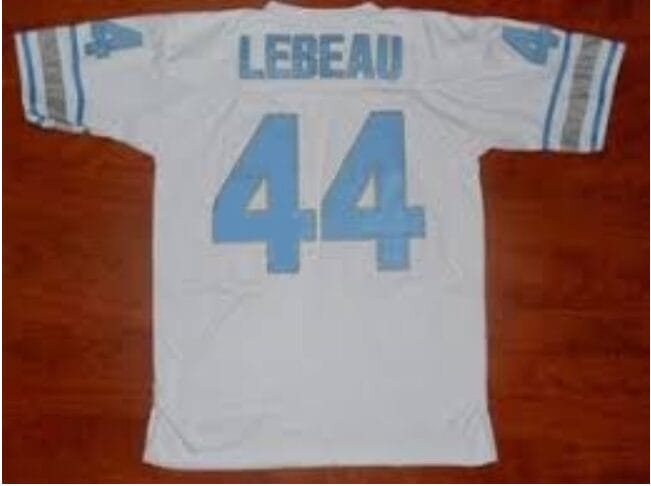 Dick LeBeau Jersey Detroit Lions Custom Throwback Football White