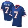 Doug Flutie Jersey Buffalo Bills Custom Throwback Football Blue
