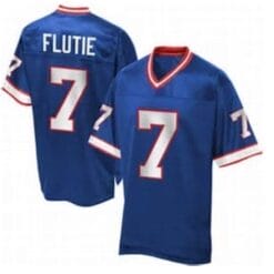 Doug Flutie Jersey Buffalo Bills Custom Throwback Football Blue