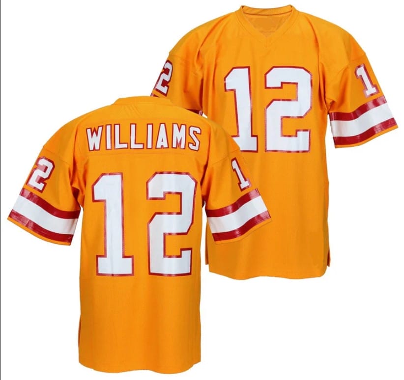 Doug Williams Jersey Tampa Bay Buccaneers Custom Throwback Football Orange