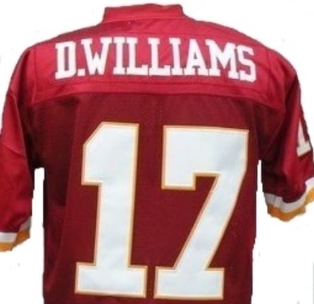 Doug Williams Jersey Washington Redskins Custom Throwback Football Red