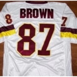 Downtown Charlie Jersey Brown Washington Redskins Custom Throwback Football White