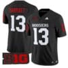 Elijah Sarratt Jersey #13 Indiana Hoosiers Vapor Limited Football Black