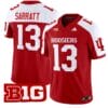 Elijah Sarratt Jersey #13 Indiana Hoosiers Vapor Limited Football Crimson Alternate