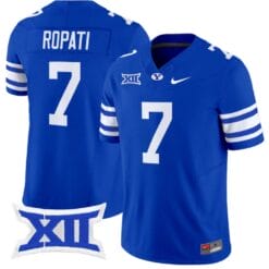 Hinckley Ropati Jersey #7 BYU Cougars Vapor Limited College Football Stitched Royal