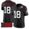 Isaiah Neyor Jersey #18 Nebraska Cornhuskers Vapor Limited Football Black