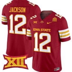 Jaylon Jackson Jersey #12 Iowa State Cyclones Vapor Limited College Football Stitched Cardinal