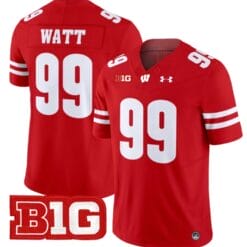 JJ Watt Jersey #99 Wisconsin Badgers Vapor Football Stitched Red