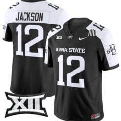 Jaylon Jackson Jersey #12 Iowa State Cyclones Vapor Limited College Football Stitched Black Alternate