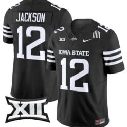 Jaylon Jackson Jersey #12 Iowa State Cyclones Vapor Limited College Football Stitched Black