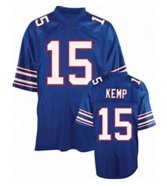Jack Kemp Jersey Buffalo Bills Custom Throwback Football Blue