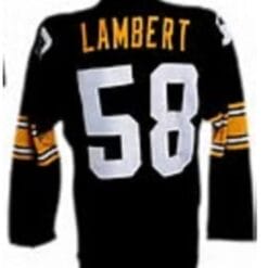 Jack Lambert Jersey Pittsburgh Steelers Long Sleeve Vintage Style Custom Throwback Football