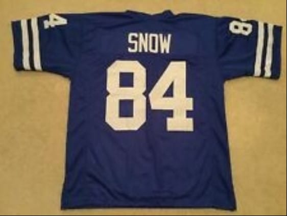 Jack Snow Jersey Los Angeles Rams Old Style Custom Throwback Football Blue