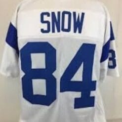Jack Snow Jersey Los Angeles Rams Old Style Custom Throwback Football White