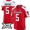 Michael Crabtree Jersey #5 Texas Tech Red Raiders Vapor Limited Football Red Alternate