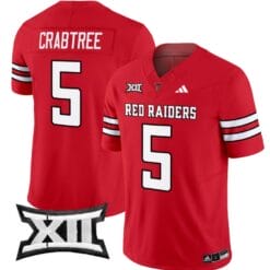 Michael Crabtree Jersey #5 Texas Tech Red Raiders Vapor Limited Football Red