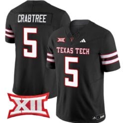Michael Crabtree Jersey #5 Texas Tech Red Raiders Vapor Limited Football Black