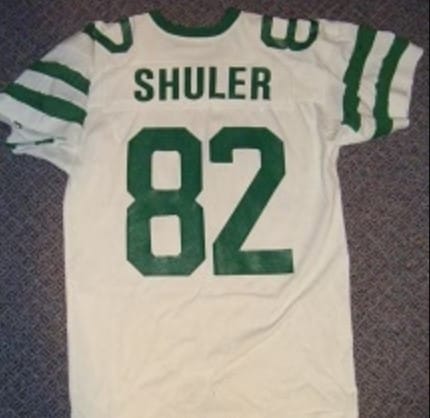 Mickey Shuler Jersey New York Jets Mid 80s Custom Throwback Football White