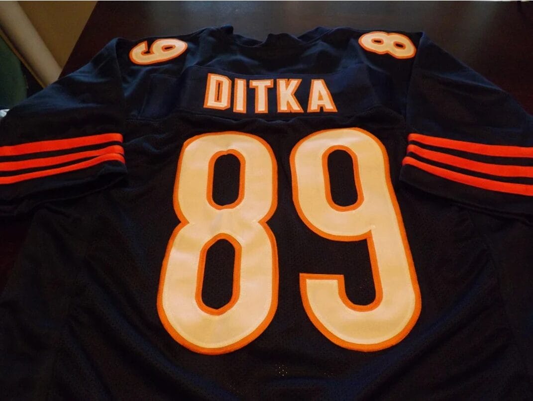 Mike Ditka Jersey Chicago Bears Custom Throwback Football Navy