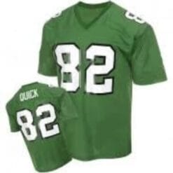 Mike Quick Jersey Philadelphia Eagles Custom Throwback Football Solid Green