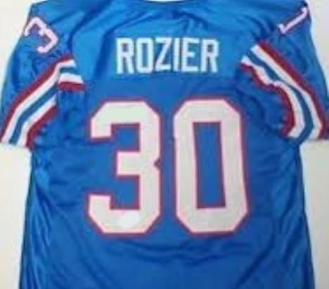 Mike Rozier Jersey Houston Oilers Custom Throwback Football Blue