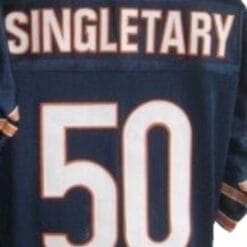 Mike Singletary Jersey Chicago Bears Custom Throwback Football Navy