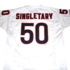 Mike Singletary Jersey Chicago Bears Custom Throwback Football White