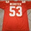 Mike Webster Jersey Kansas City Chiefs Custom Throwback Football Red