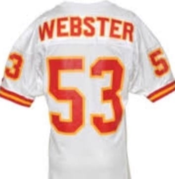 Mike Webster Jersey Kansas City Chiefs Custom Throwback Football White