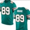Nat Moore Jersey Miami Dolphins Custom Throwback Football