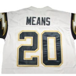 Natrone Means Jersey San Diego Chargers Custom Throwback Football