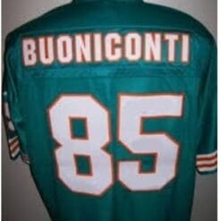 Nick Buoniconti Jersey Miami Dolphins Custom Throwback Football Green