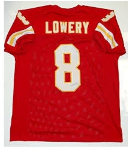 Nick Lowery Jersey Kansas City Chiefs Custom Throwback Football Red