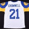 Nolan Cromwell Jersey Los Angeles Rams Custom Throwback Football White