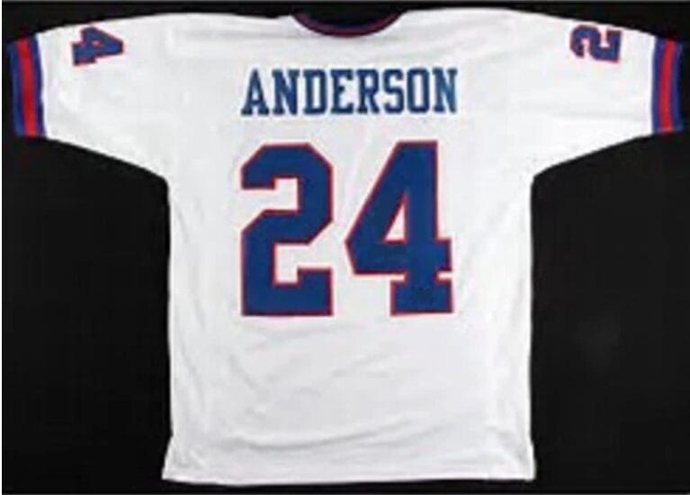 Otis Anderson Jersey New York Giants Custom Throwback Football White