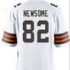 Ozzie Newsome Jersey Cleveland Browns Custom Throwback Football White