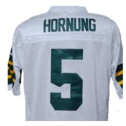 Paul Hornung Jersey Green Bay Packers Custom Throwback Football White