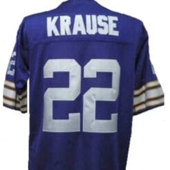 Paul Krause Jersey Minnesota Vikings Custom Throwback Football Purple