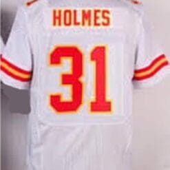 Priest Holmes Jersey Kansas City Chiefs Custom Throwback Football White