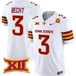 Rocco Becht Jersey #3 Iowa State Cyclones Vapor Limited College Football Stitched White