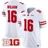 Russell Wilson Jersey #16 Wisconsin Badgers Vapor Football Stitched White